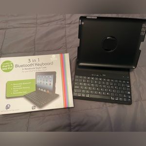 Bluetooth ipad keyboard and case.